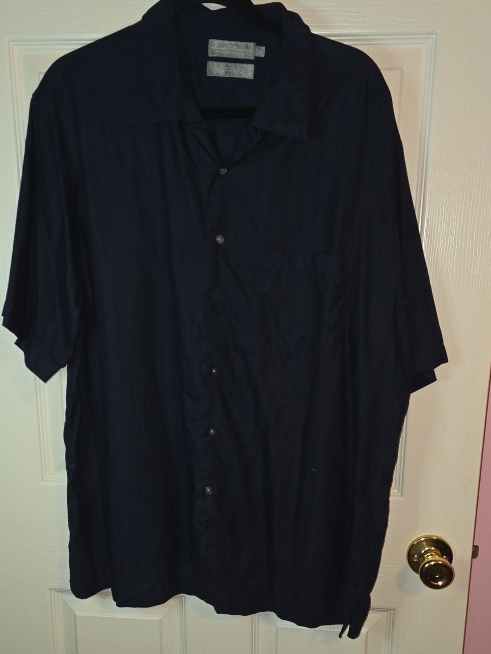Daniel Cremieux Men's Navy Short-Sleeve Button-Down Shirt